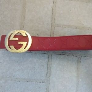 Gucci Red Belt